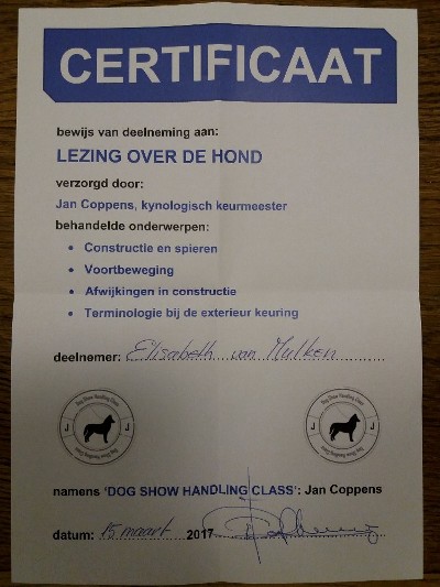 Certificaat lezing JC